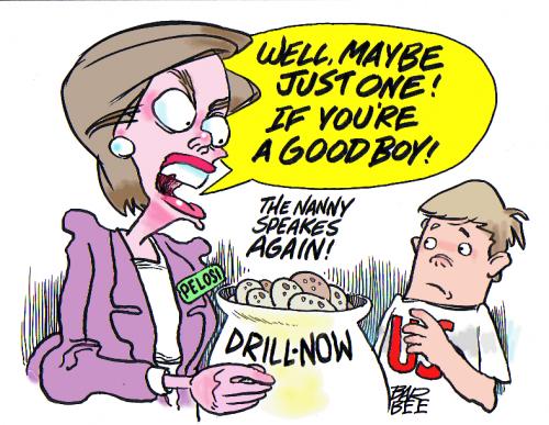 Cartoon: THE BIG NANNY (medium) by barbeefish tagged nancy,pelosi