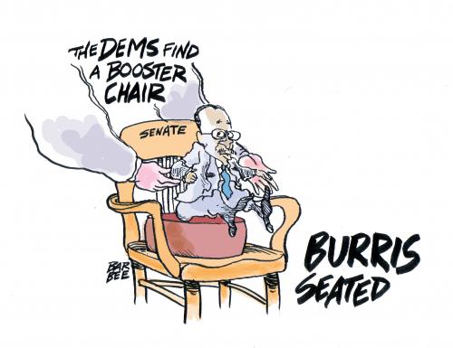 Cartoon: the junior senator (medium) by barbeefish tagged burris