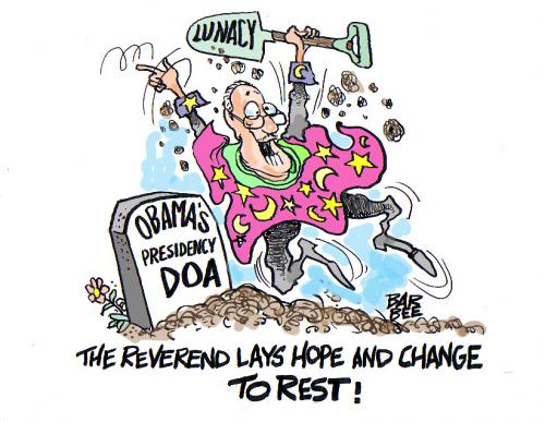 Cartoon: the reverend (medium) by barbeefish tagged poor,barak,