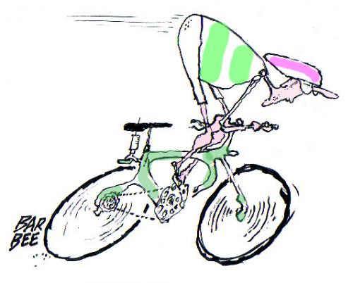 Cartoon: tour de France (medium) by barbeefish tagged tour,de,france