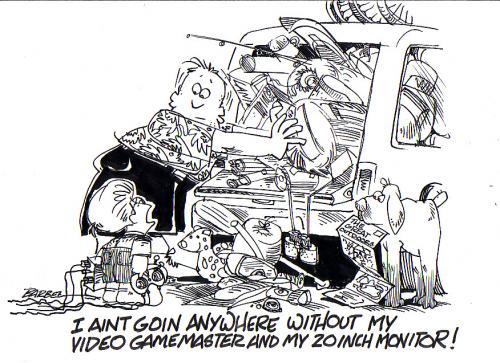 Cartoon: vacation (medium) by barbeefish tagged packing,