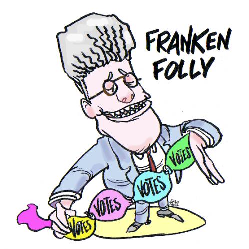 Cartoon: VOTES (medium) by barbeefish tagged al,franken