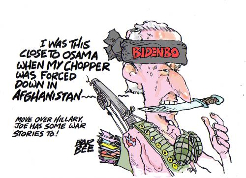 Cartoon: WAR TALES (medium) by barbeefish tagged joe,biden