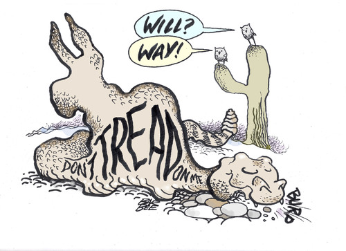 Cartoon: where there is (medium) by barbeefish tagged will