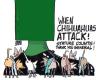 Cartoon: attack (small) by barbeefish tagged yip,yip,