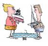Cartoon: boating (small) by barbeefish tagged sail,vs,power,