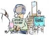 Cartoon: fairness doctrine (small) by barbeefish tagged silence
