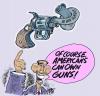 Cartoon: gun laws (small) by barbeefish tagged obama,on,guns