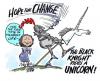 Cartoon: hope for change (small) by barbeefish tagged political,scam,