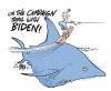 Cartoon: JUMP THE SHARK (small) by barbeefish tagged joe,biden