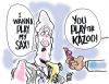 Cartoon: KAZOO SAX (small) by barbeefish tagged clinton