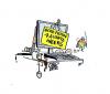 Cartoon: OFF TO ALASKA (small) by barbeefish tagged ill,be,baaaack