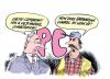 Cartoon: political correctness (small) by barbeefish tagged terrorists