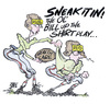 Cartoon: sneaky (small) by barbeefish tagged pelosi,reid