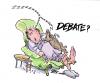 Cartoon: the debate (small) by barbeefish tagged obama,mccain
