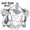 Cartoon: ultimate political fighting (small) by barbeefish tagged economy