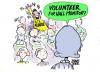 Cartoon: volunteer (small) by barbeefish tagged bridesmaid,always,