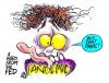 Cartoon: YIKES (small) by barbeefish tagged where,is,my,mask