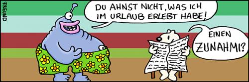 Cartoon: Urlaubsaktivitäten (medium) by zguk tagged urlaub,reisen,zunami,diät