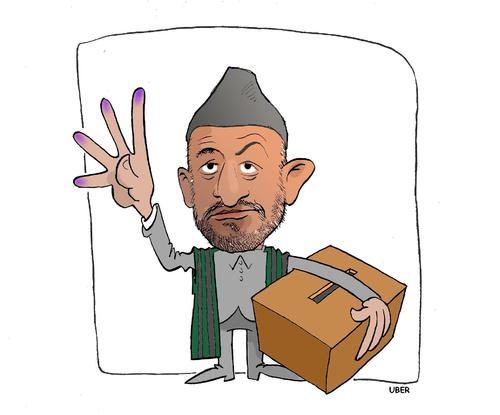 Cartoon: ELEZIONI AFGHANE (medium) by uber tagged elezioni,afghanistan,karzai,brogli,voto