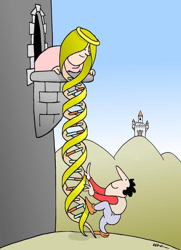 Cartoon: RAPUNZEL 2014 (medium) by uber tagged dna,dna