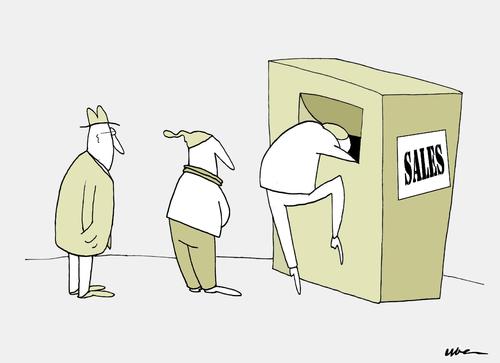 Cartoon: SALDI DI STAGIONE (medium) by uber tagged sales,saldi,crisi,poverty,sales,saldi,crisi,poverty