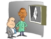 Cartoon: COLON SCOPIA (small) by uber tagged obama,palestina,nethanyau,israel,coloni,israele,colonist