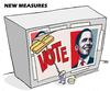 Cartoon: NEW MEASURES (small) by uber tagged obama reform election