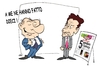 Cartoon: PETITES SATISFACTIONS (small) by uber tagged berlusconi,sarkozy,presse,scandale