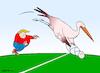 Cartoon: TOUCHDOWN (small) by uber tagged jussoli