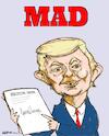 Cartoon: UTTERLY MAD (small) by uber tagged trump decretiesecutivi tariff