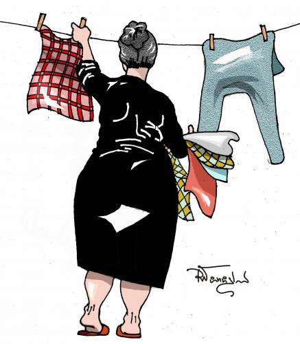 Cartoon: Donna Rosa (medium) by felpa56 tagged people