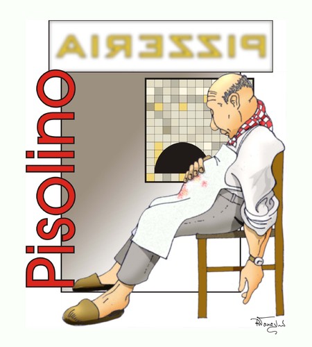Cartoon: RELAX AFTER 1000 PIZZE (medium) by felpa56 tagged people