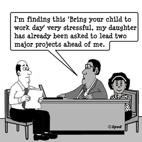 Cartoon: Project Child (medium) by cartoonsbyspud tagged taylor,paul,business,finance,it,marketing,outsourced,life,office,recruitment,hr,spud,cartoon