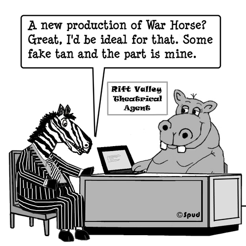 Cartoon: War Horse (medium) by cartoonsbyspud tagged cartoon,spud,hr,recruitment,office,life,outsourced,marketing,it,finance,business,paul,taylor