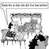 Cartoon: Air Con (small) by cartoonsbyspud tagged cartoon,spud,hr,recruitment,office,life,outsourced,marketing,it,finance,business,paul,taylor