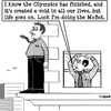 Cartoon: The Mobot (small) by cartoonsbyspud tagged olympics