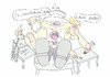 Cartoon: revolution (small) by ailuj tagged revolution,marx,arbeiterbewegung,arzt,zahnarzt,medikament,zahnarztherlferin,patient