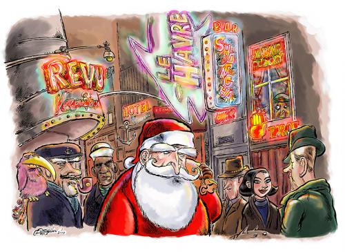 Santa on the Reeperbahn Santa on the Reeperbahn