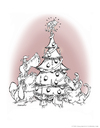 Cartoon: Dog Christmas (small) by ian david marsden tagged hund dog katze cat christmas xmas holidays tree presents cartoon humor