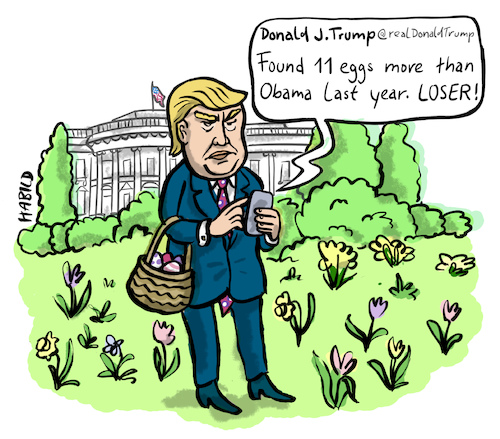 Image result for Easter Trump cartoon