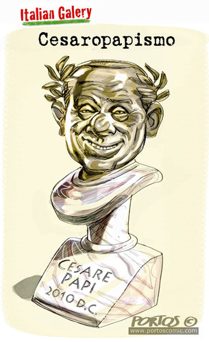 Cartoon: Cesare Papi (medium) by portos tagged berlusconi,cesare