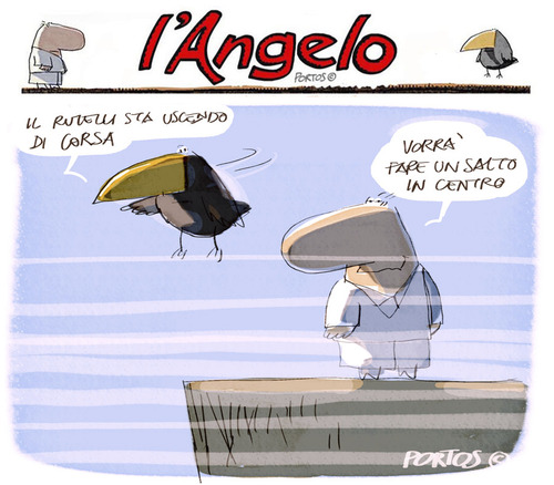 Cartoon: Rutelli (medium) by portos tagged rutelli,centro,pd