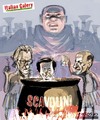 Cartoon: ITALIAN GALERY (small) by portos tagged feltri,fini,sallusti,berlusconi,il,giornale