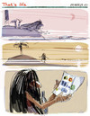 Cartoon: That s life (small) by portos tagged desert,island,castaway