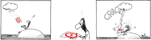 Cartoon: Aim (medium) by Garrincha tagged comic,strips