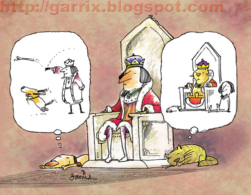 Cartoon: Cats rule (medium) by Garrincha tagged gag,cartoons,cats