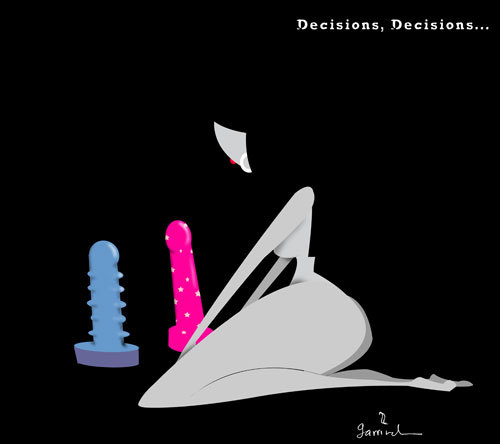 Cartoon: Decisions... (medium) by Garrincha tagged ilos
