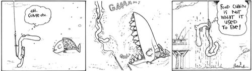 Cartoon: Food chain (medium) by Garrincha tagged comic,strips