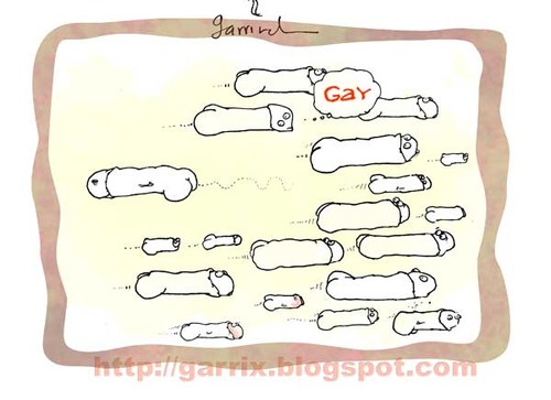 Cartoon: Gay life (medium) by Garrincha tagged 